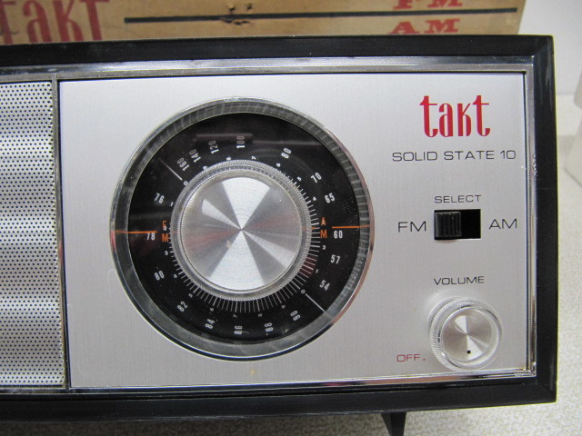 当時物 新品未使用!! takt 2R-276 ラジオ FM/AM ２バンド 動作確認済 FM・AM聴けます!!　タクト電機_画像5
