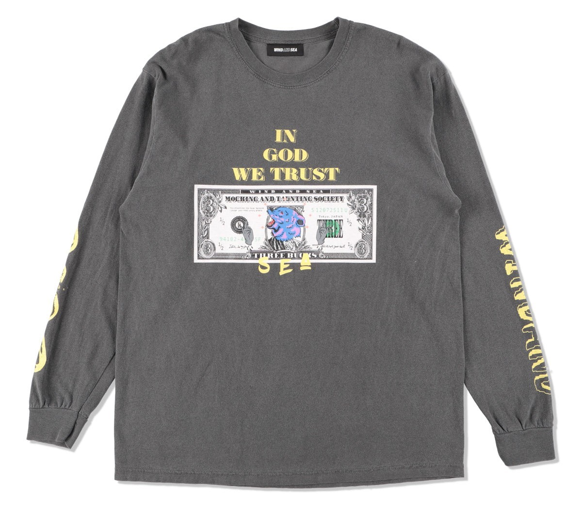 希少サイズ ≪即決 送料無料 ≫ KOICHIRO TAKAGI WIND AND SEA L/S T SHIRT CHARCOAL XL 高木耕一郎 ウィンダンシー ロンT 長袖 Tシャツ_※参考画像※