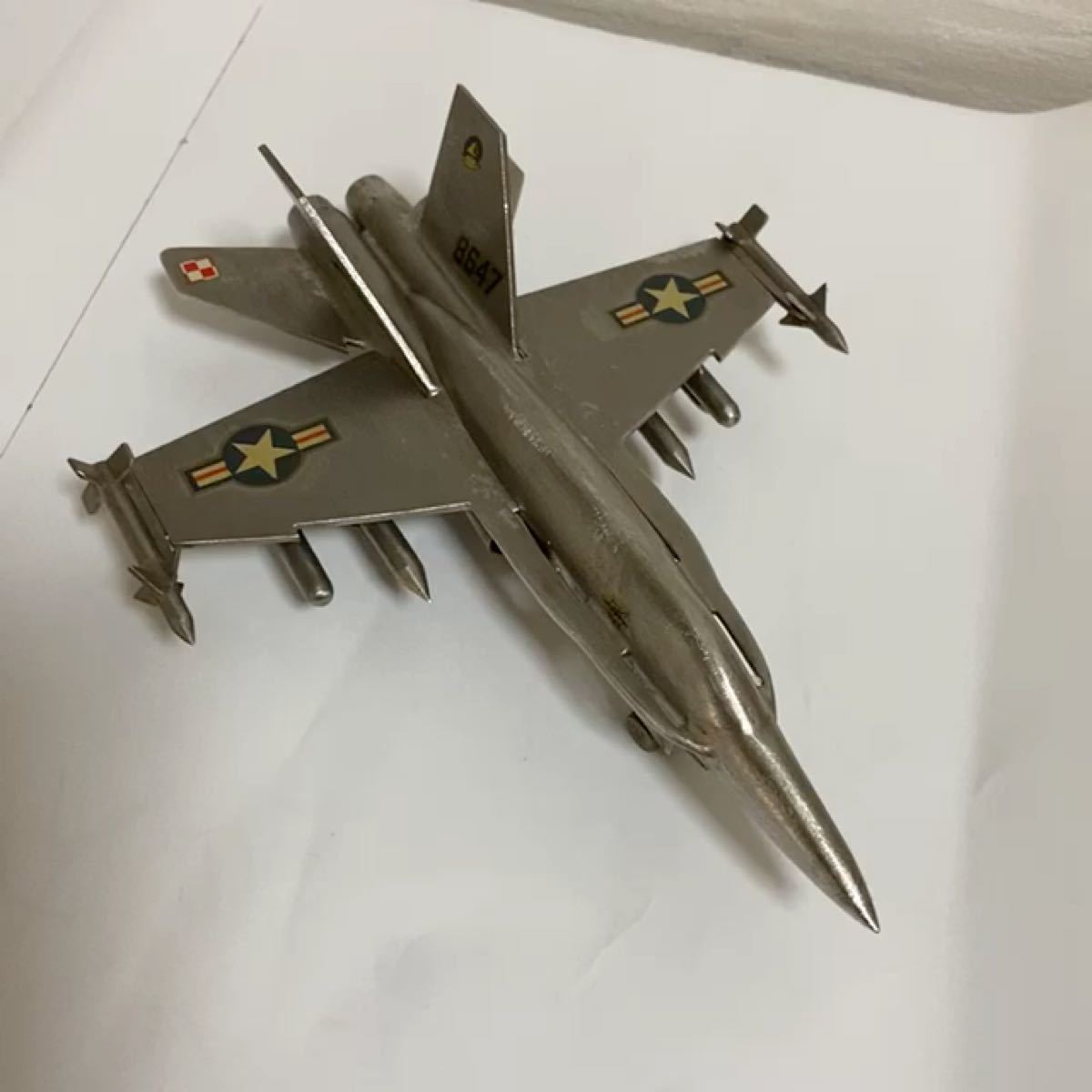 ハンドメイド ステンレス模型 F-18 ホーネット