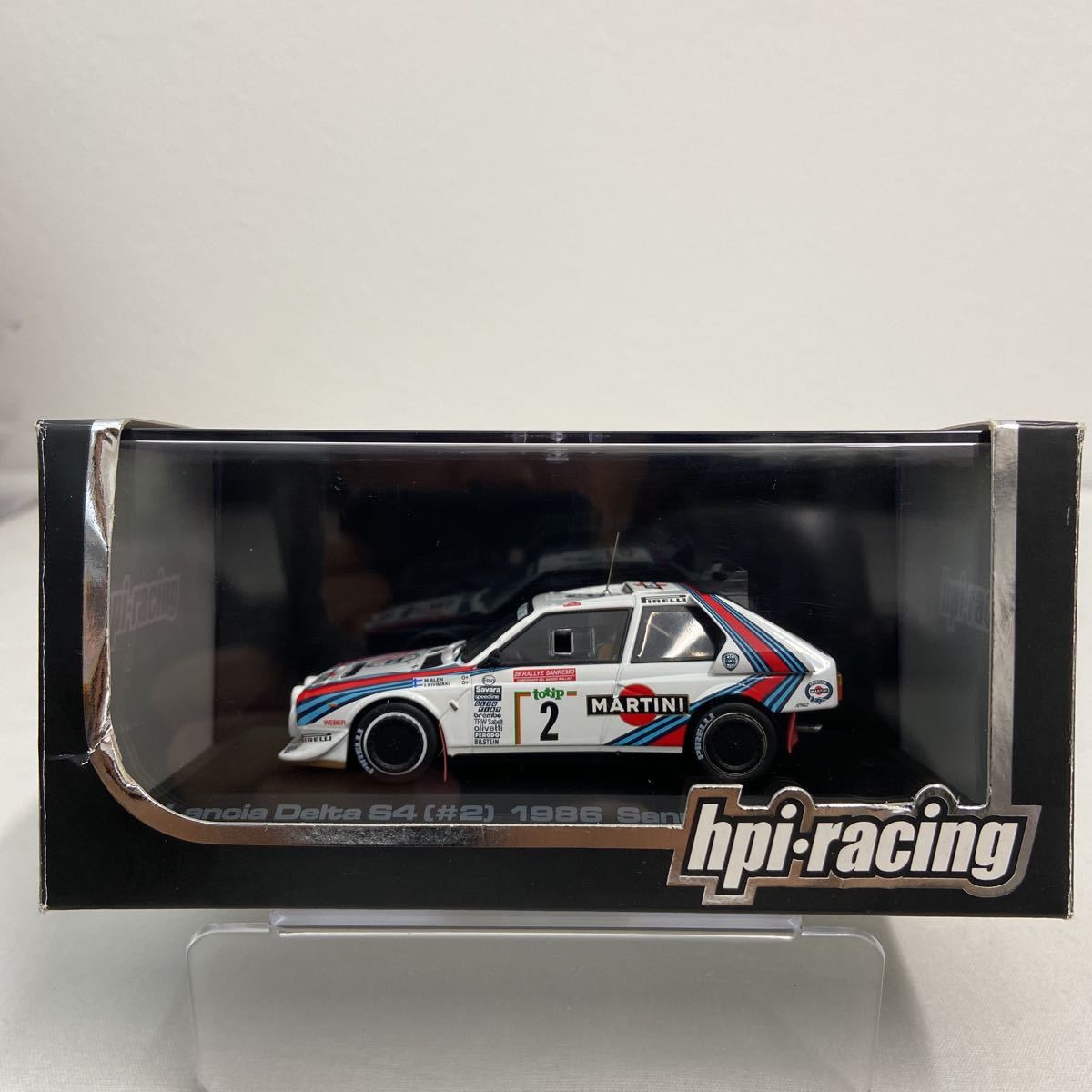 hpi racing 1/43 Lancia Delta S4 #2 1986年 サンレモ M.Alen ラリー