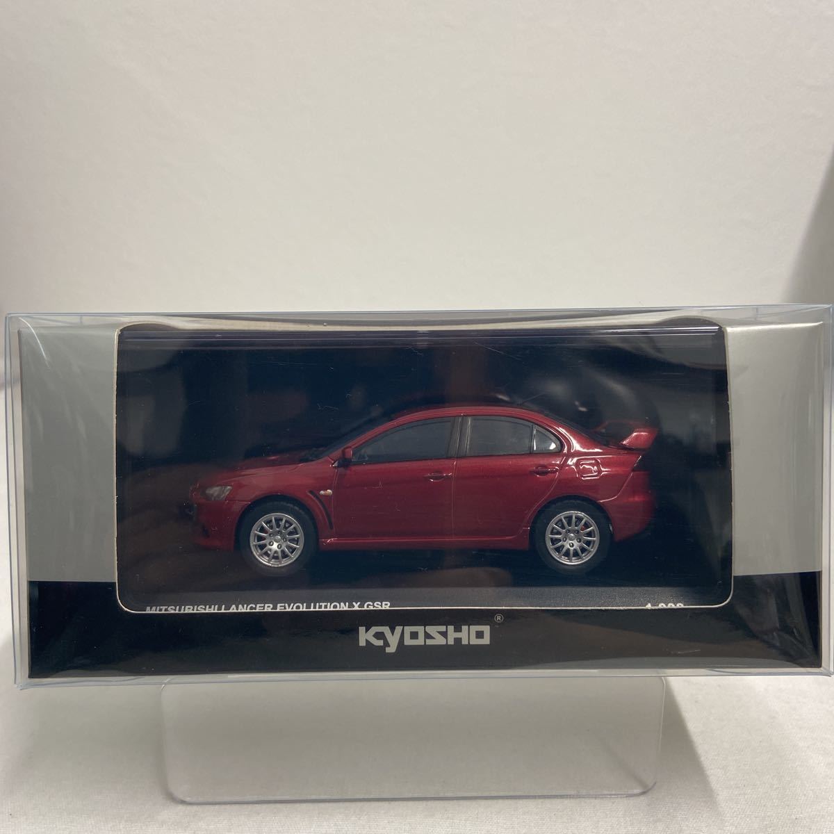 京商 1/43 三菱ランサーエボリューションX GSR Red Metallic MITSUBISHI LANCER EVOLUTION 10 ミニカー モデルカー 国産 名車 JDM