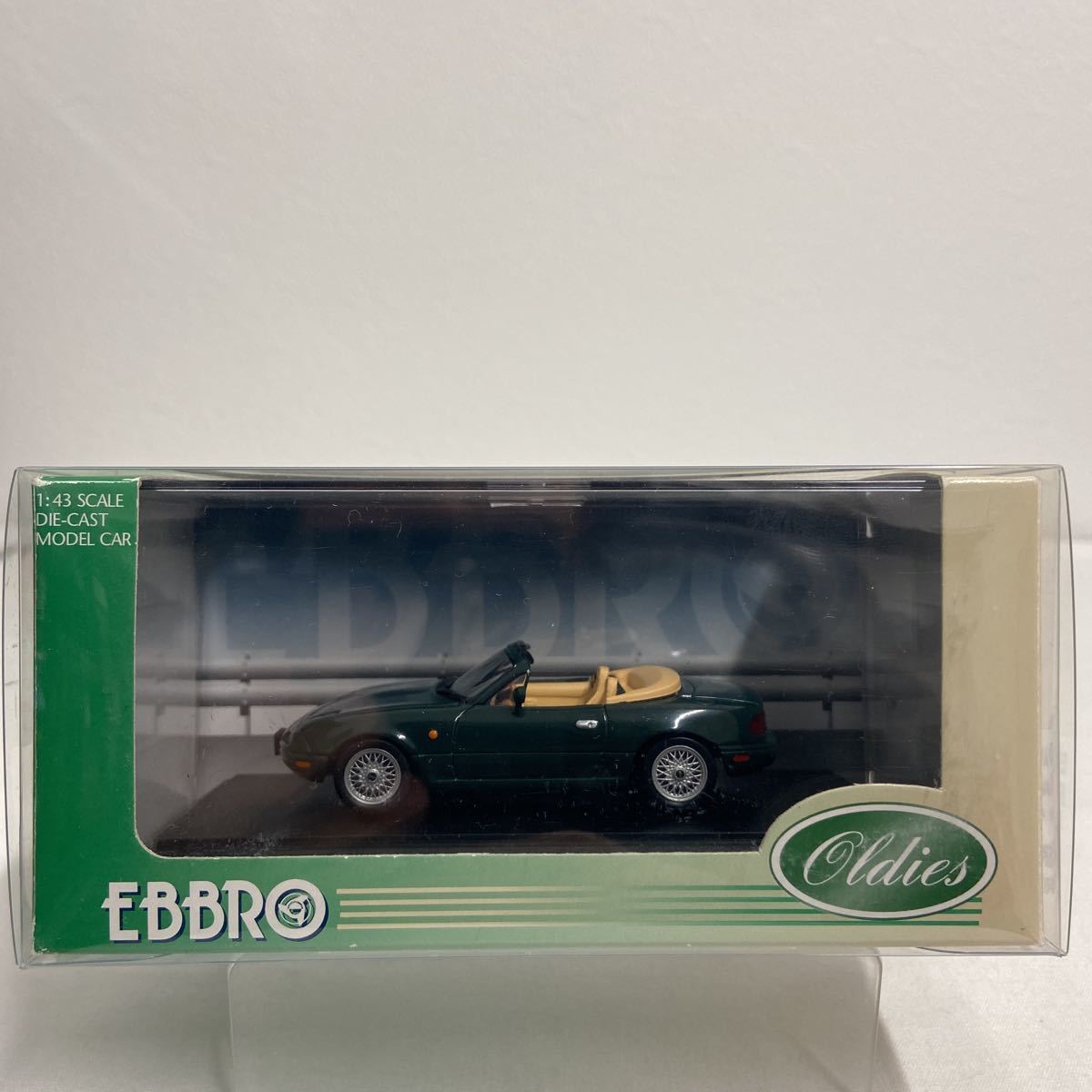 幌パーツ付き EBBRO 1/43 EUNOS Roadster V-special BBS ホイール 1996年 エブロ ユーノス ロードスター NA MAZDA 絶版 国産 名車 ミニカー_画像1