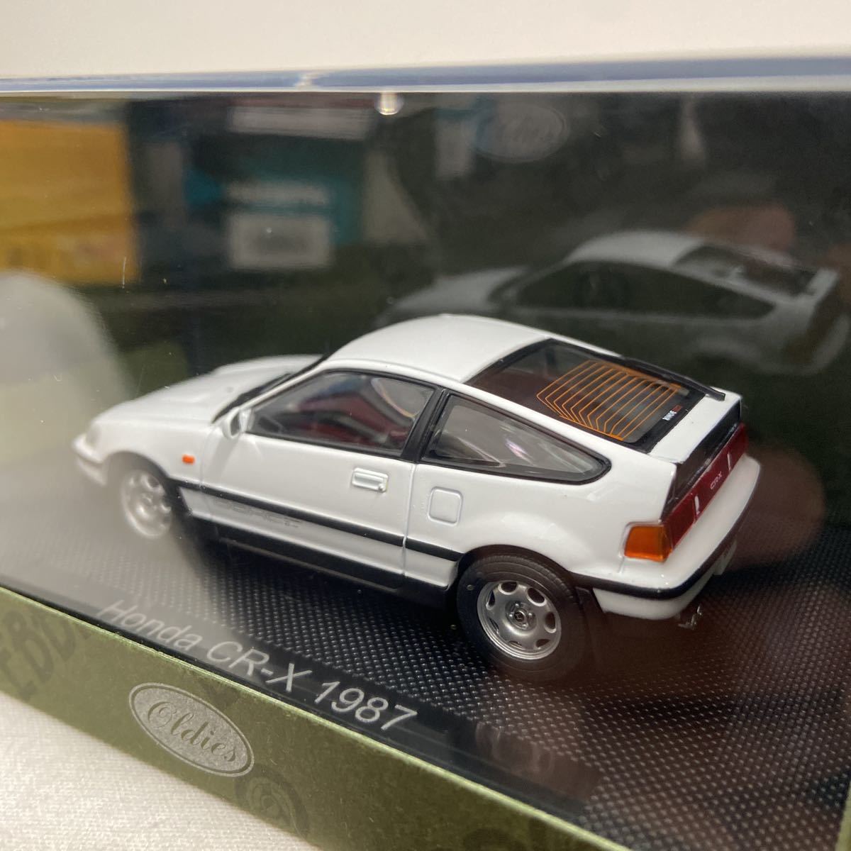 EBBRO 1/43 HONDA CR-X 1987 год WHITE EBBRO Honda белый JDM местного производства старый название машины машина распроданный миникар модель машина 