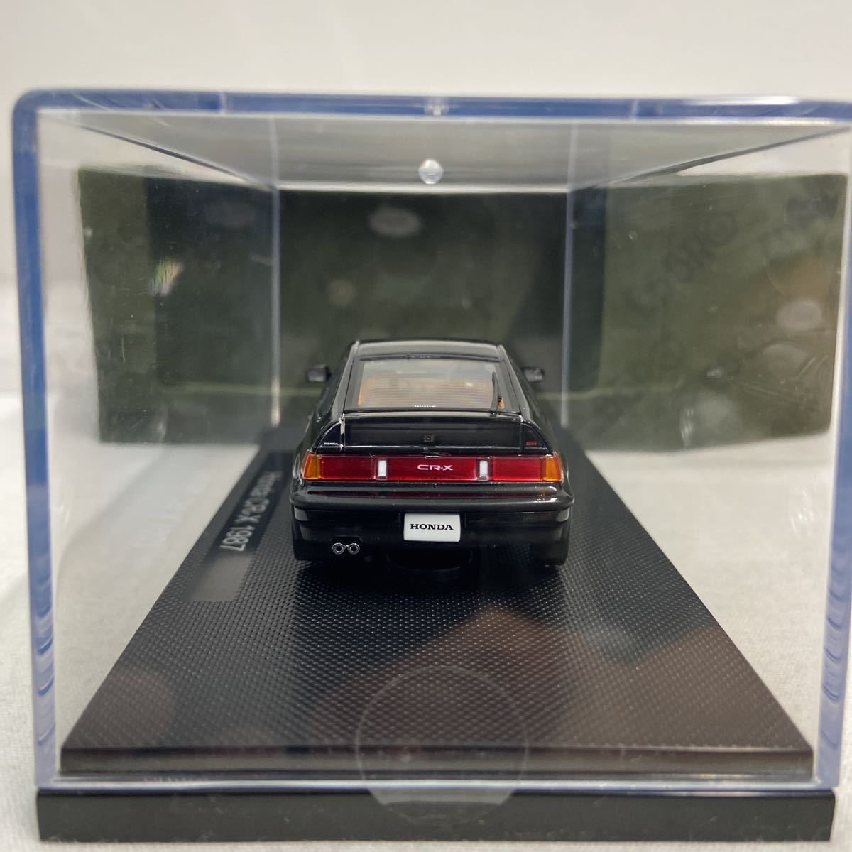 EBBRO 1/43 HONDA CR-X 1987年 Black エブロ ホンダ JDM ブラック 国産 旧車 名車 ミニカー モデルカー_画像9