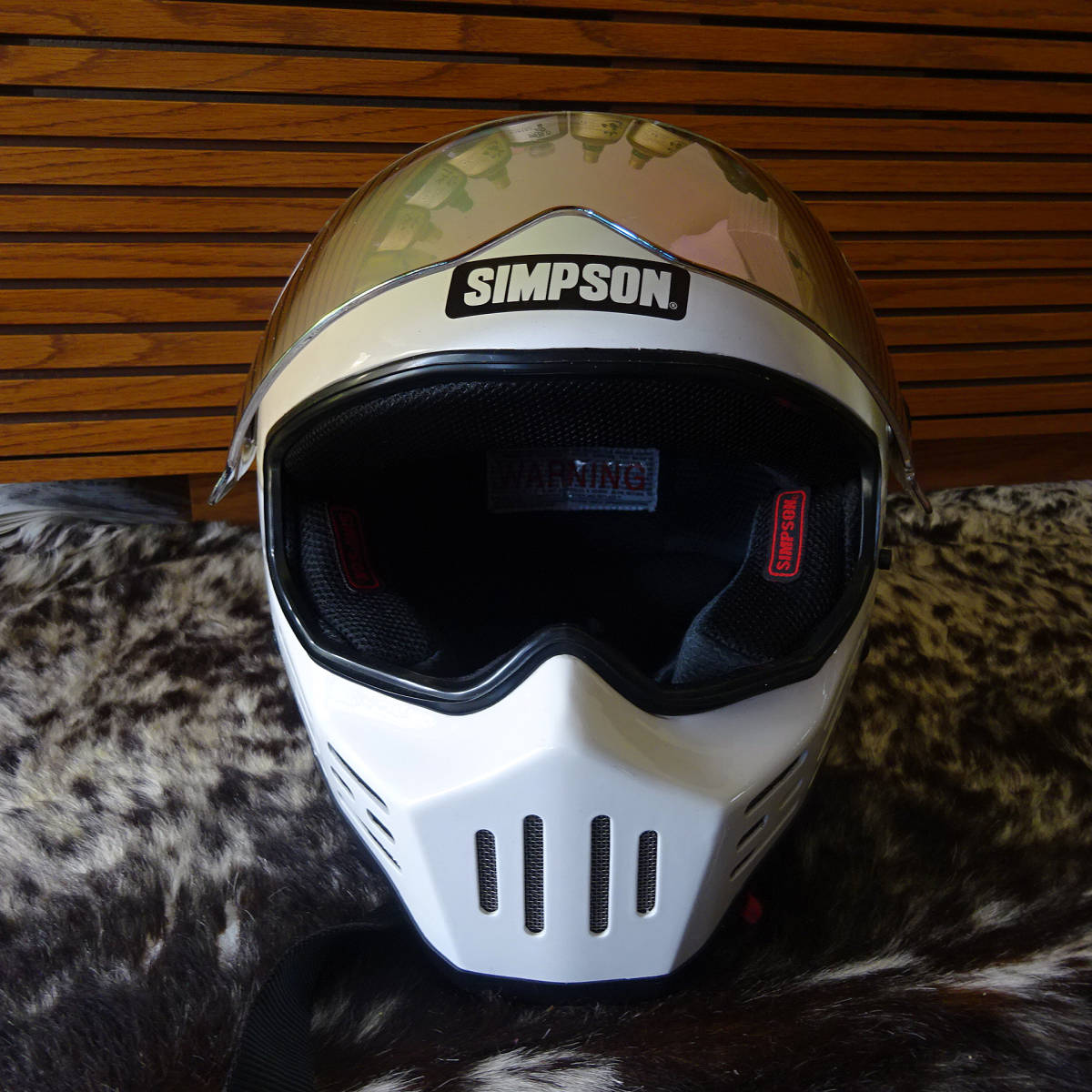 SIMPSONシンプソン M30 ホワイト白 フルフェイスヘルメット 60cm L 