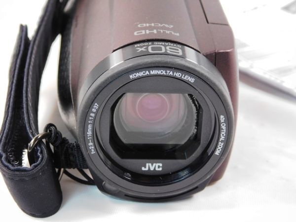 49★JVCケンウッド GZ-F270-T 2021年製 ビデオカメラ Evrio 説明書付★送料590円～_画像9