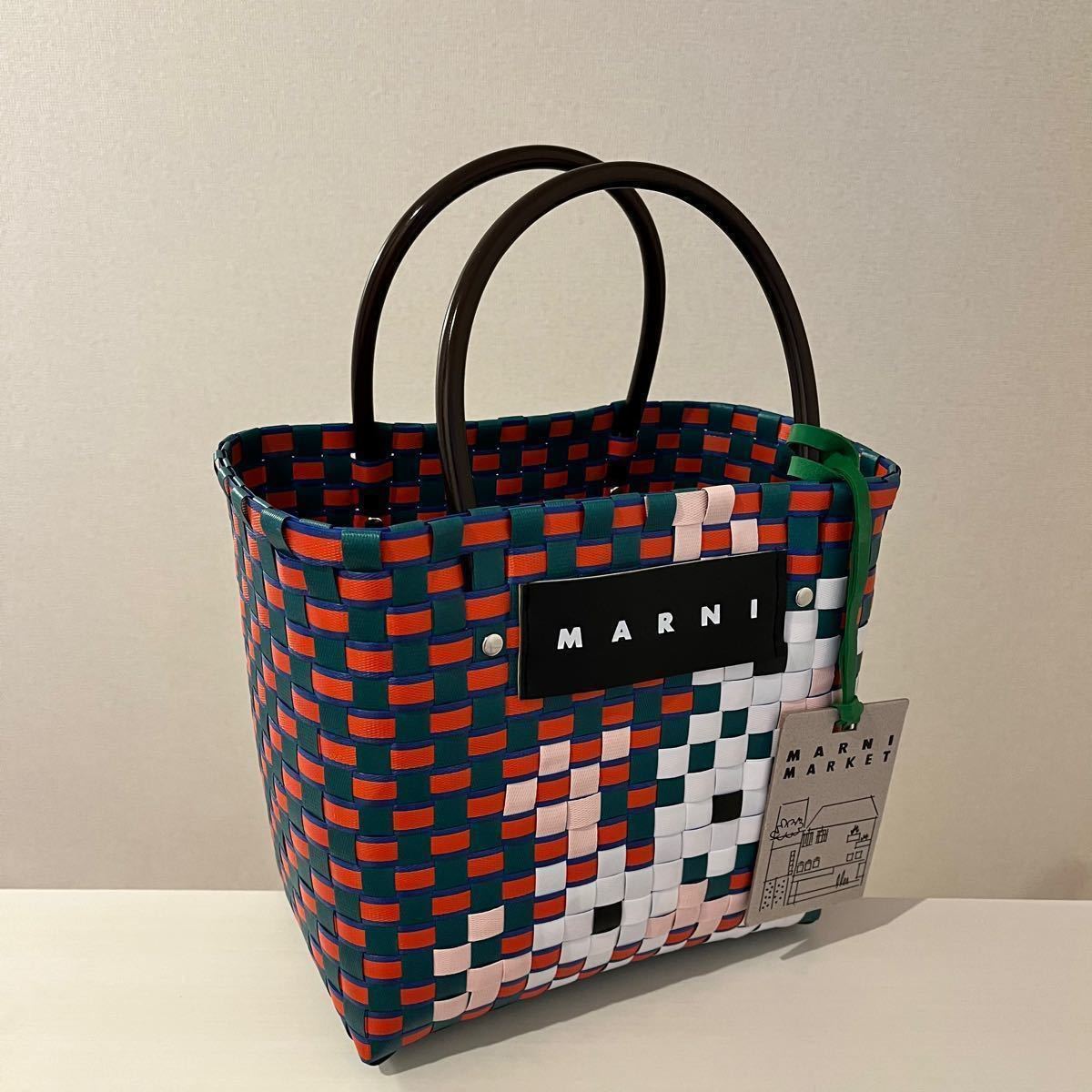 77%OFF!】 未使用 マルニ MARNI マーケット ピクニックバッグ ミニ