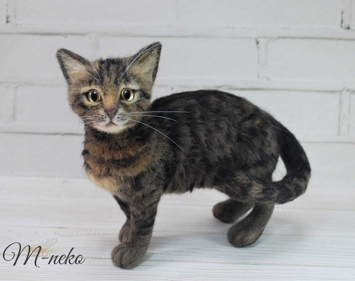 Yahoo!オークション - m-neko 羊毛フェルト キジトラ 猫 Yahoo!オークション - m-neko 羊毛フェルト キジトラ 猫