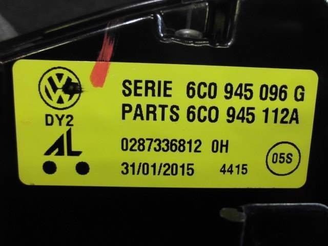 VW POLO 6C правый задний фонарь 6C0945096 Polo 