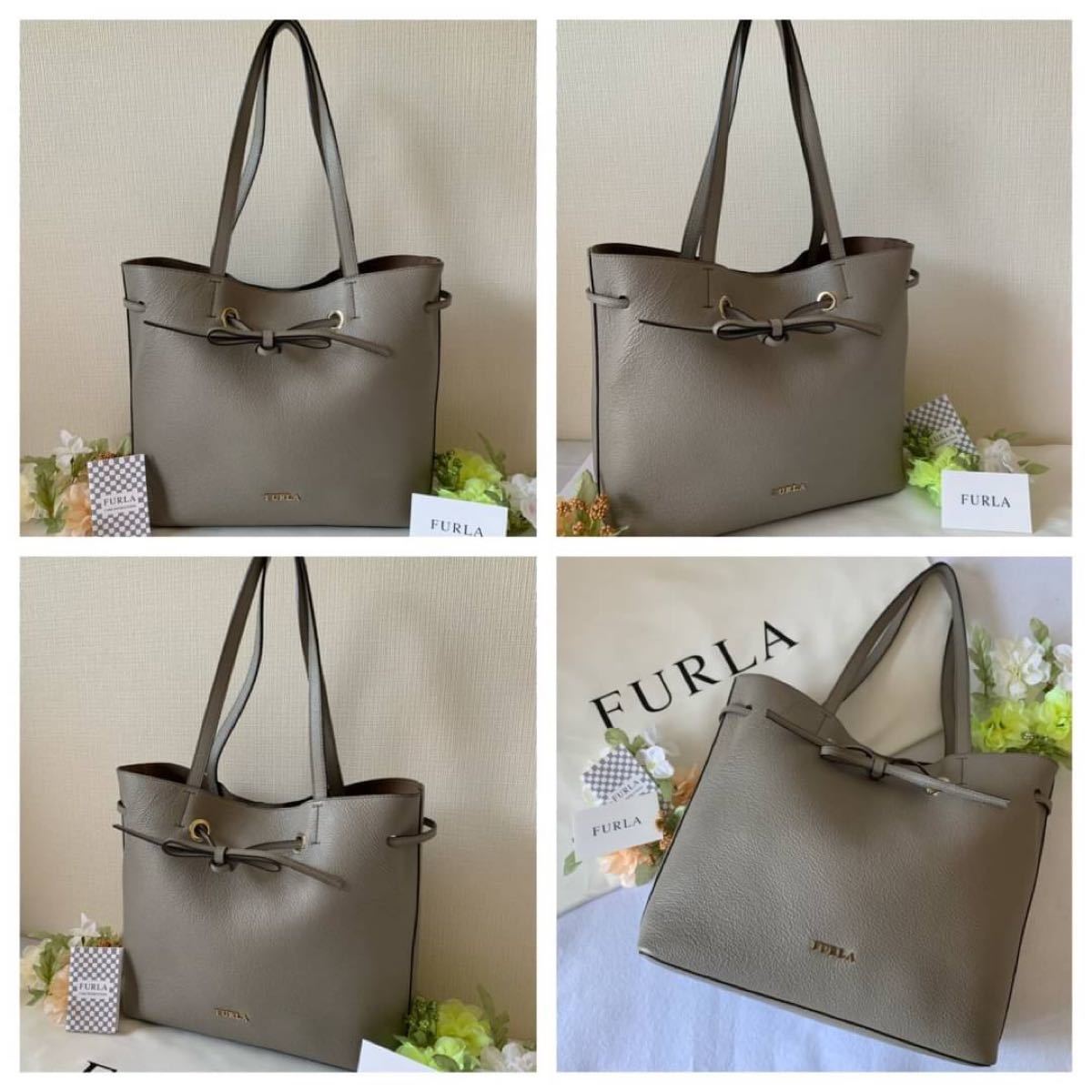 極美品 FURLA コスタンザ トートバッグ 肩掛け 巾着バッグ 極美品 FURLA コスタンザ トートバッグ 肩掛け 巾着バッグ