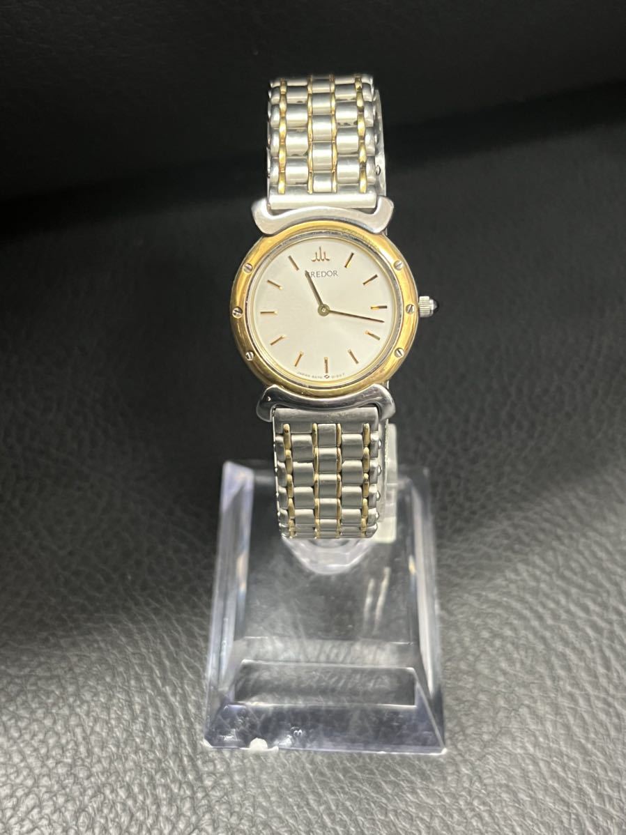 ○稼働品 SEIKO セイコー SS×18KT クレドール 5A70-0040 シルバー文字