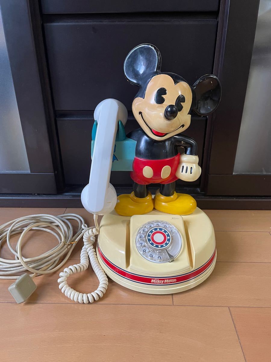 アンティーク　ミッキーマウスのダイヤル電話