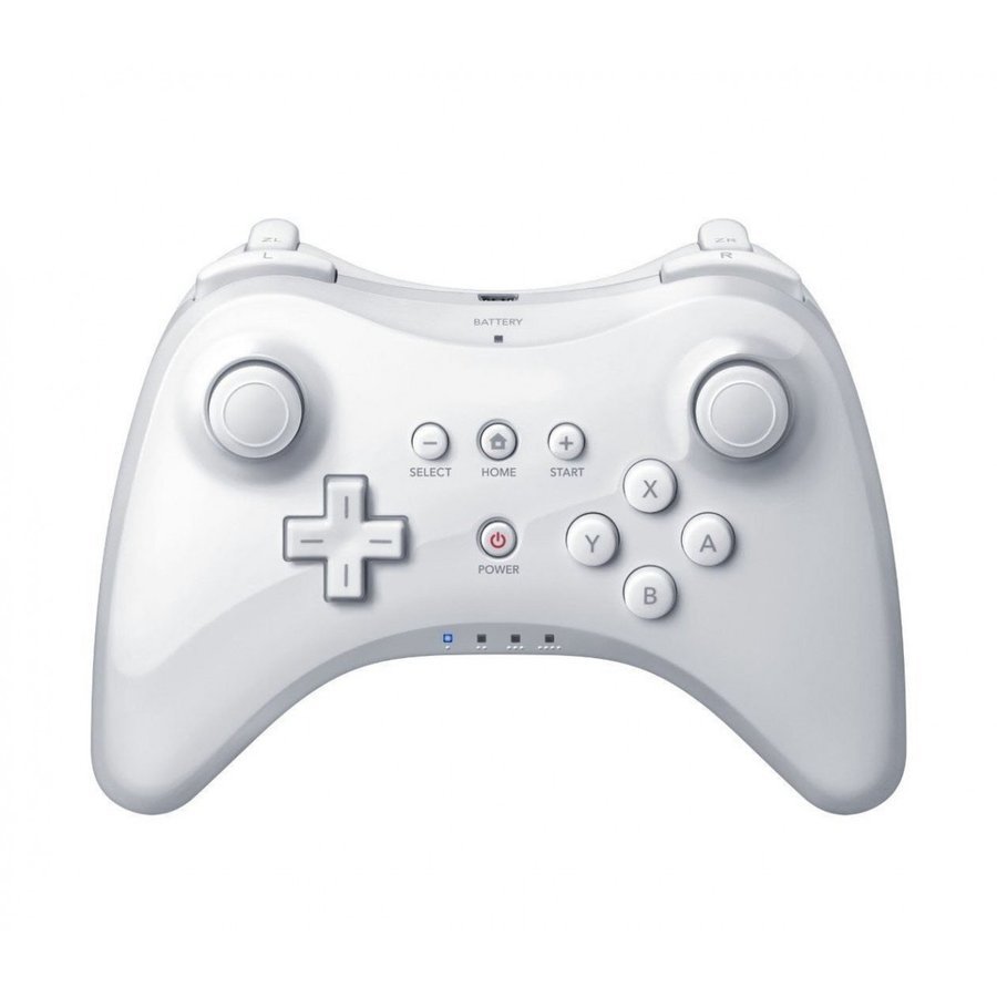 任天堂 Wii U PRO コントローラー ワイヤレス 白 ホワイト 振動機能付き ゲームパッド_画像4