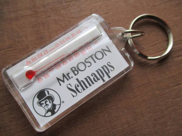 US Vintage key holder Mr.BOSTON schnapps thermometer .. place .. sake shunaps vodka brandy h11