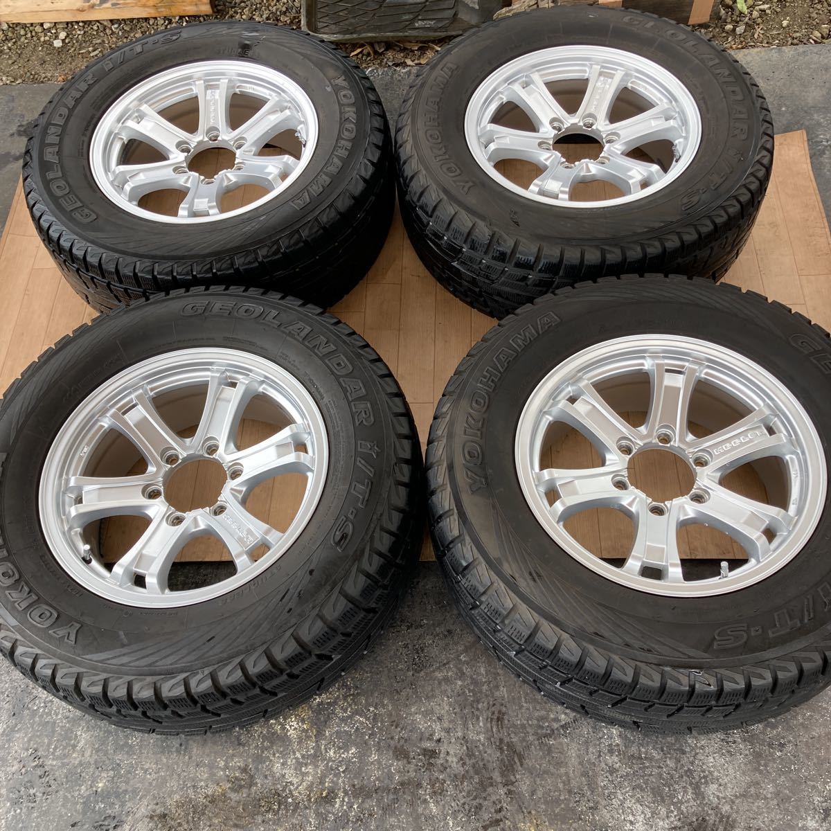 美品 KEELER キーラー プラド等 17インチ7.5J インセット25 6穴 PCD139