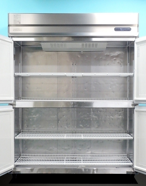 フクシマ★Fukushima 縦型冷蔵庫 4ドア 1374L W1490xD800xH1940 URD-150RM5-F 2012年 単相100V 業務用 厨房什器 冷機器 冷蔵庫:220217-R2_画像2