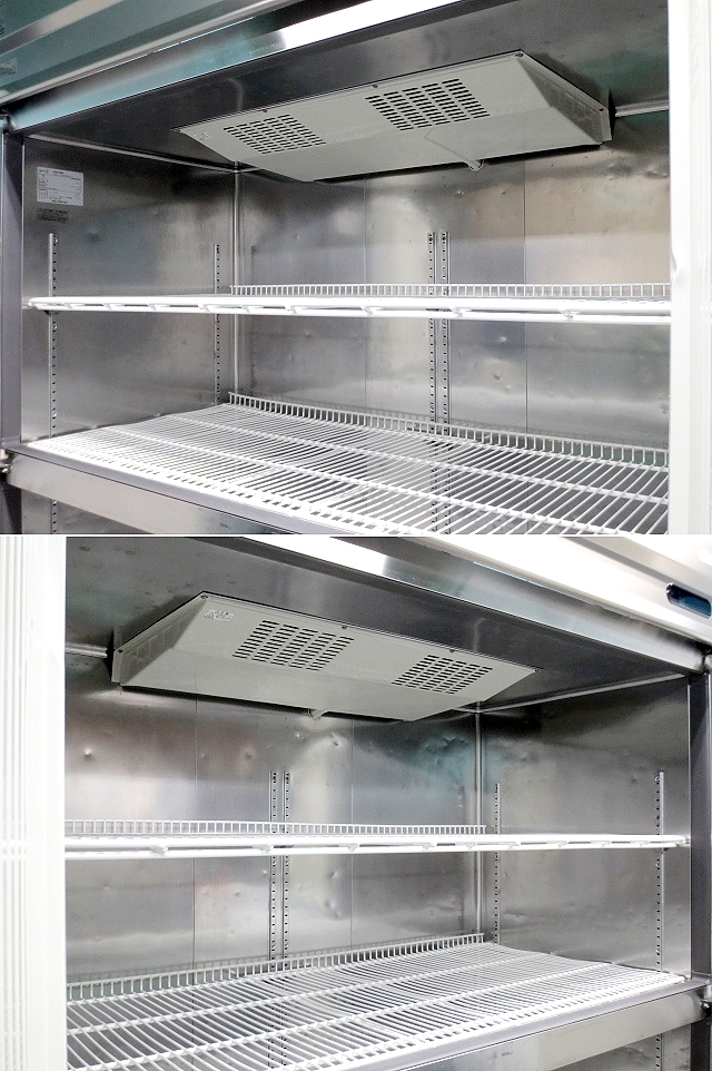 フクシマ★Fukushima 縦型冷蔵庫 4ドア 1374L W1490xD800xH1940 URD-150RM5-F 2012年 単相100V 業務用 厨房什器 冷機器 冷蔵庫:220217-R2_画像3