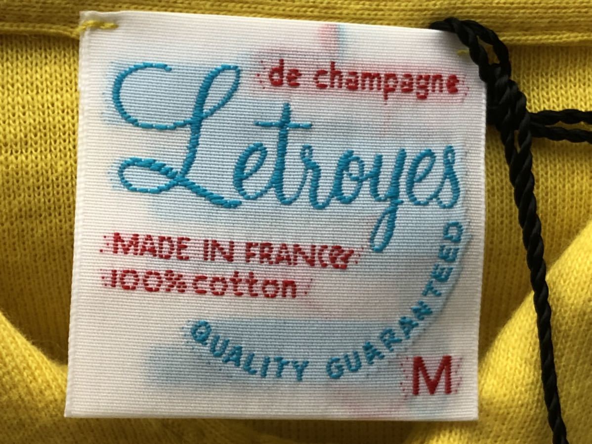 新品 定価16500円 フランス製 ルトロワ ボタンダウン ポロシャツ　　Letroyes CABOURG 丸胴編み ストレッチ 滑らか 玉5583_画像3