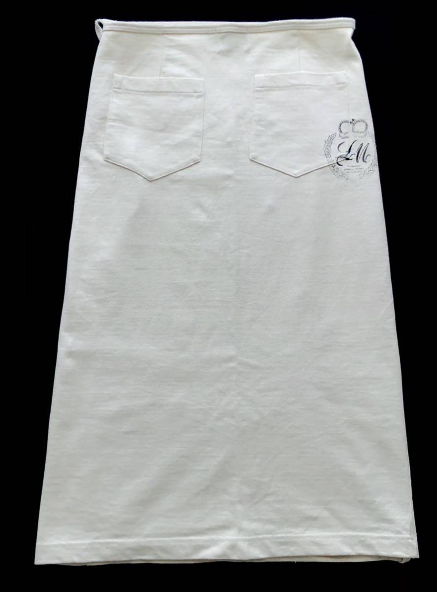 美品 フランス製 ルミノア 巻きスカート ロングスカート　　ステンシルタイプロゴ Leminor 使用感薄い美品 MADE IN FRANCE 玉5710_画像1
