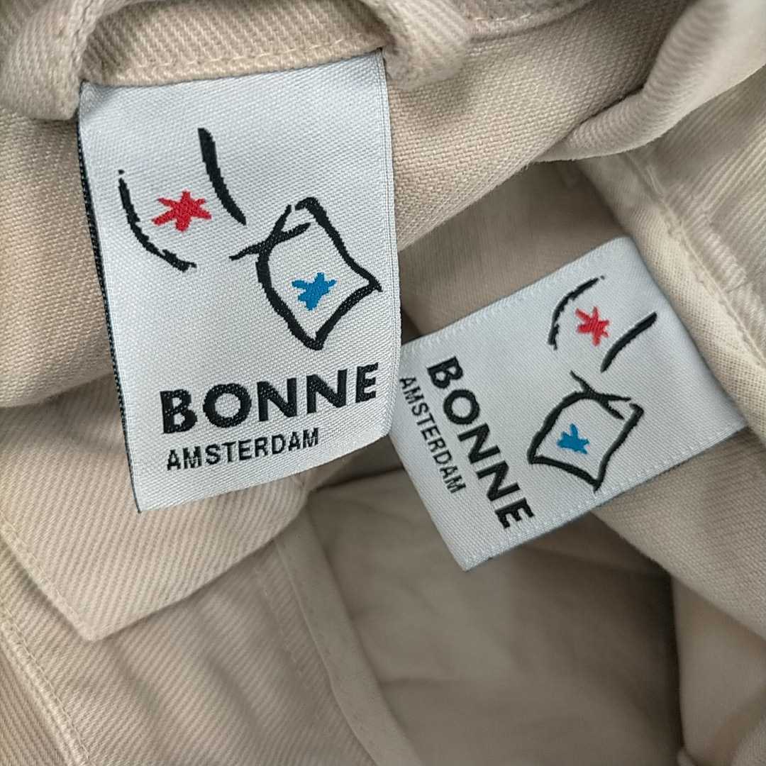 【超オススメ未使用品】EU製 BONNE AMSTERDAMワークセットアップ サイズ上下S 定価40700円税込