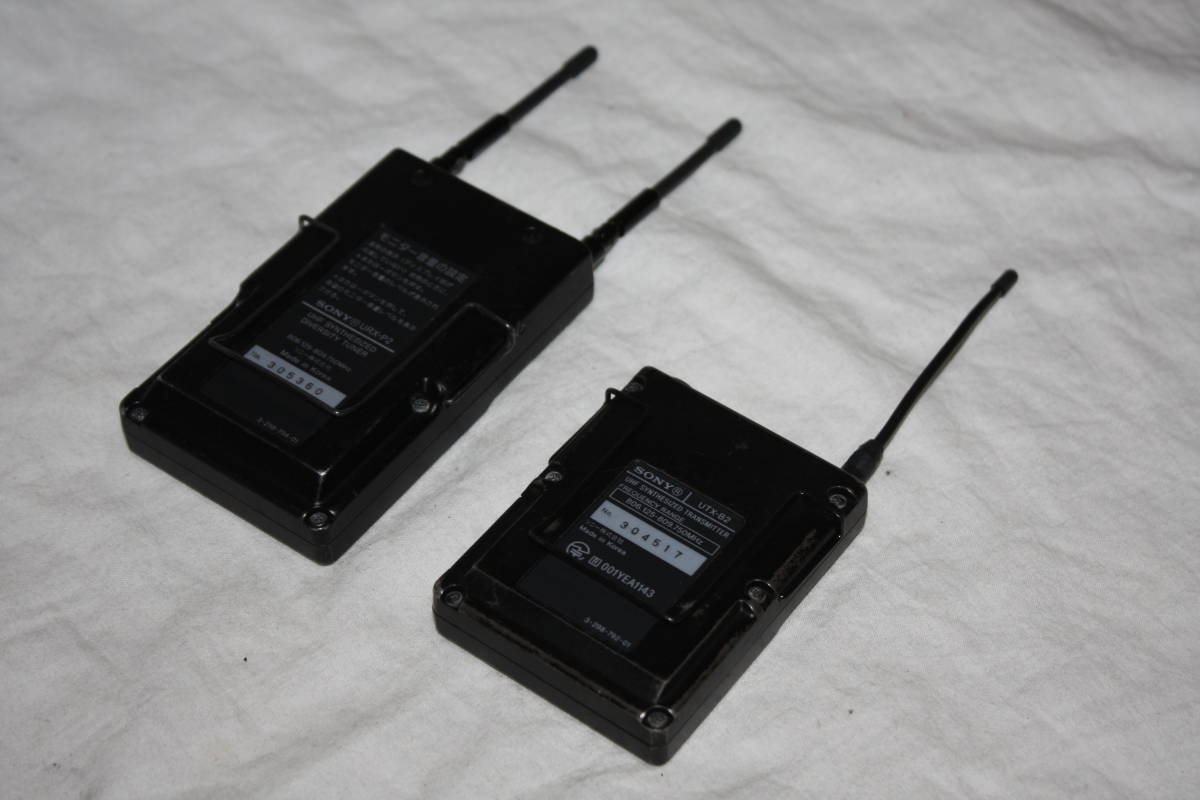 SONY　UTX-B2+URX-P2　ワイヤレスマイク送、受信機　(検　HXR-、PMW-、HDR-、FDR-)_画像2