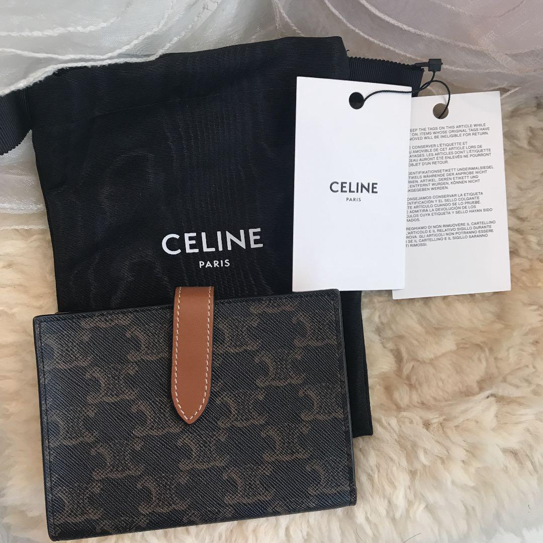 CELINE ストラップミディアムウォレット 財布 - 通販 - gofukuyasan.com