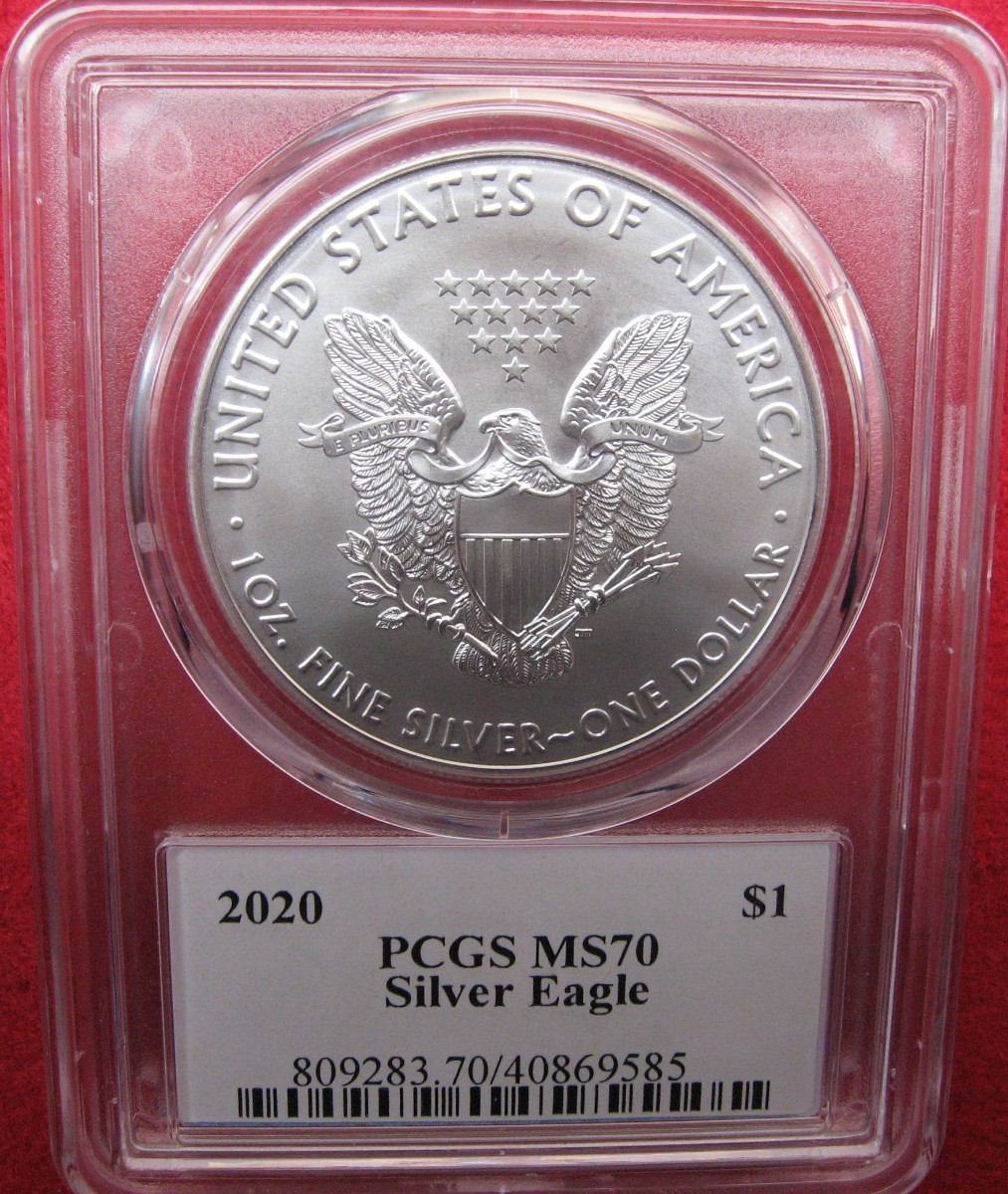 シルバーイーグル1オンス銀貨 トランプ大統領記念 最高鑑定PCGS-MS70
