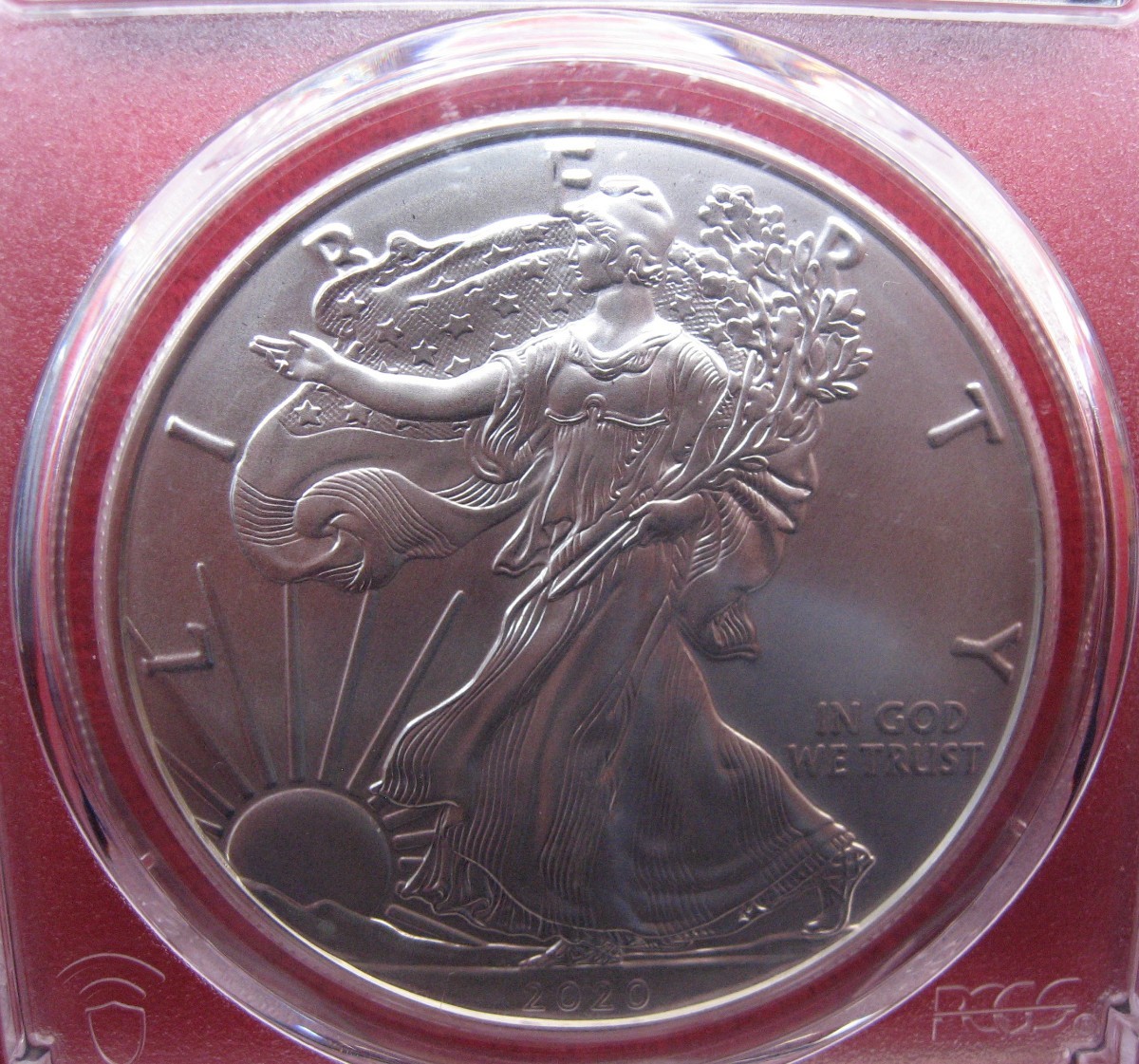 シルバーイーグル1オンス銀貨 トランプ大統領記念 最高鑑定PCGS-MS70