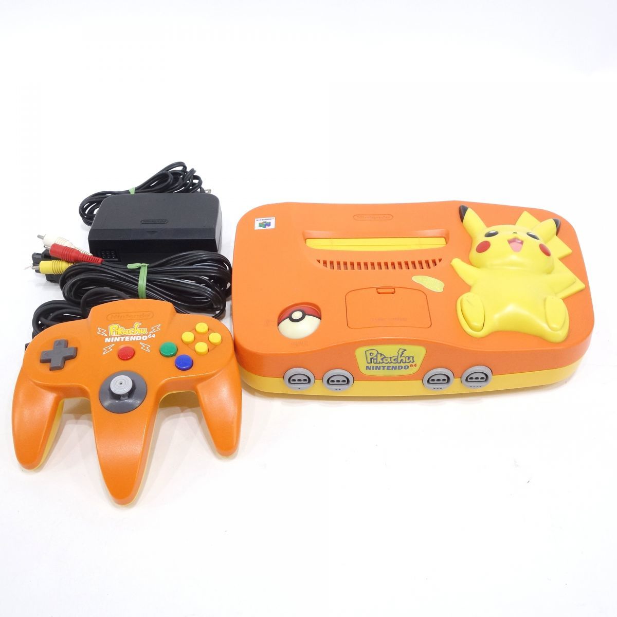 043 【動作確認済】NINTENDO 64 ニンテンドー64 ピカチュウ オレンジ