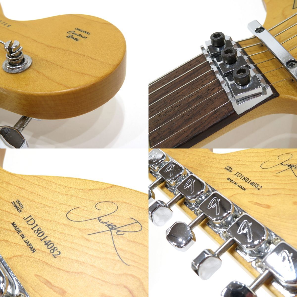 092s☆Fender Japan フェンダージャパン Michiya Haruhata Stratocaster カリビアンブルー 春畑道哉 ストラトキャスター エレキギター 中古_画像10