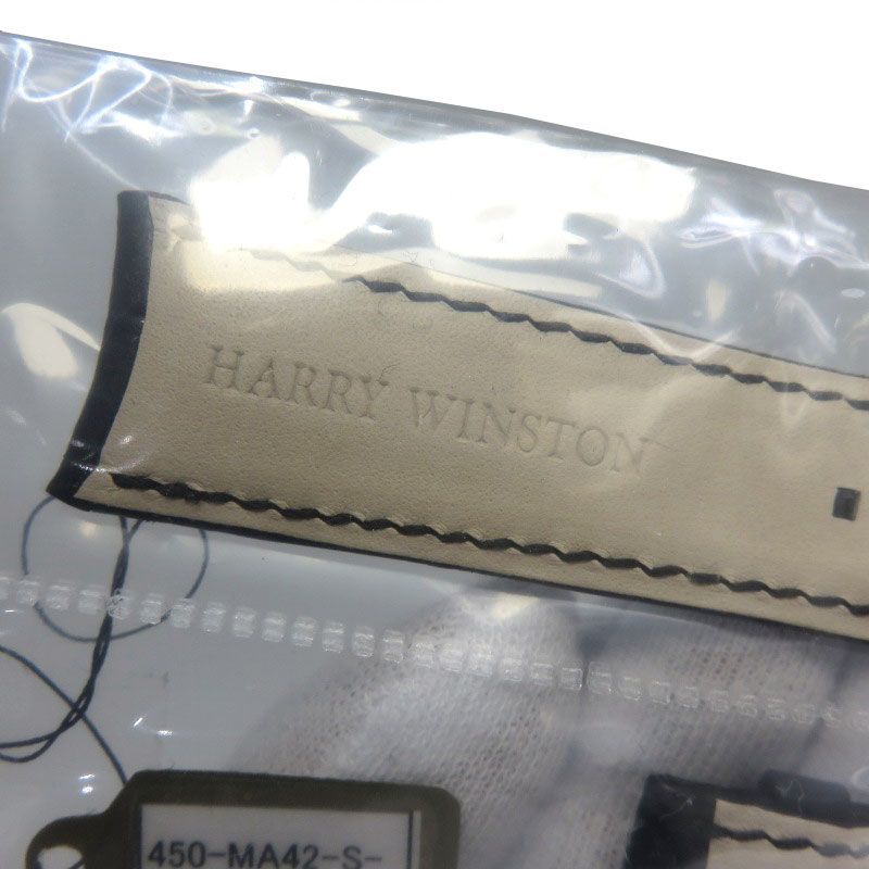 171 HARRYWINSTON ハリー・ウィンストン 純正ストラップ ブラッククロコ 新品 腕時計替えベルト_画像5