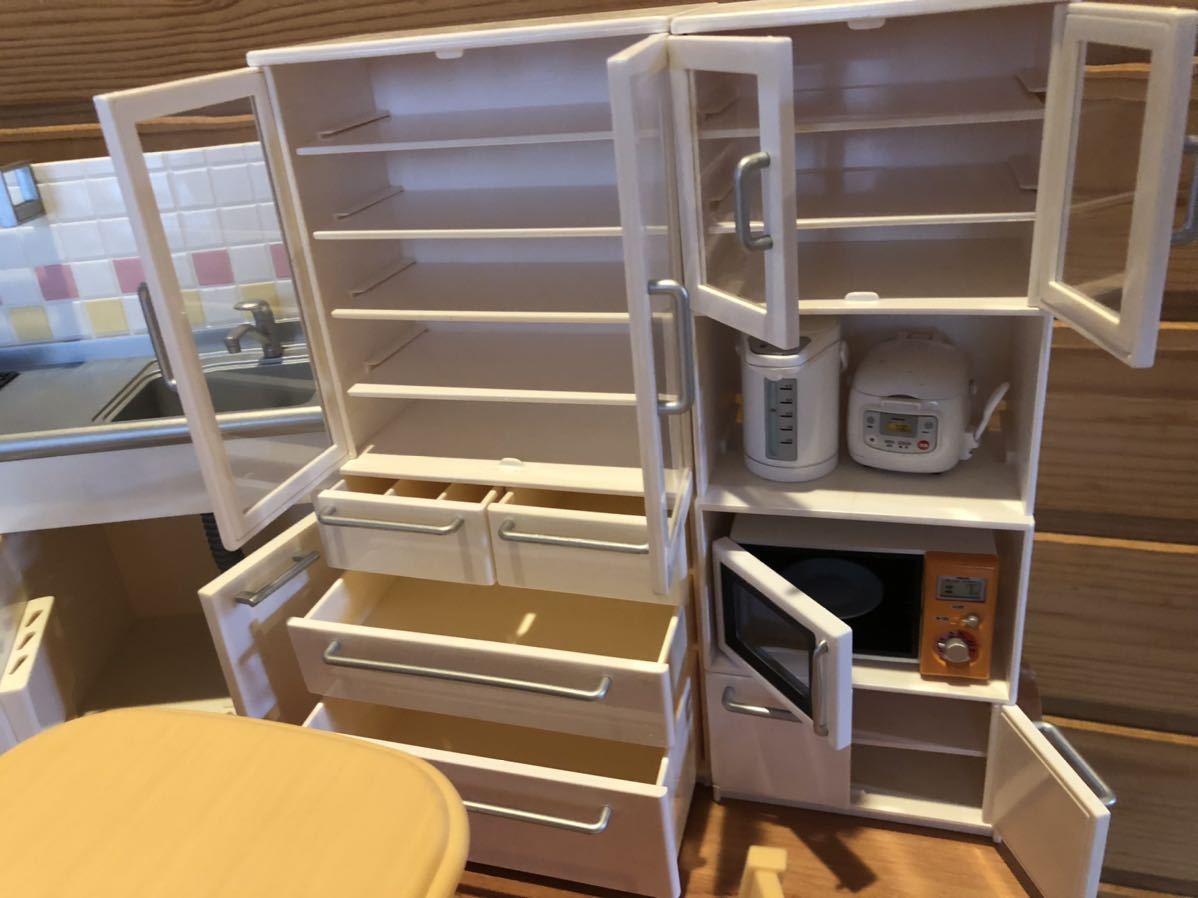 リーメント ぷちお台所 食器棚 家電棚 冷蔵庫 たっぷりさん リーメント ぷちお台所 食器棚 家電棚 冷蔵庫 たっぷりさん