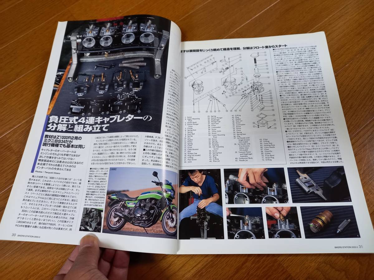 バイカーズステーション_186 特集/キャブレターの原理とFCRセッティング Z1000R2を例にした純正負圧キャブの分解と組立 TZR250 RC211Vの画像7