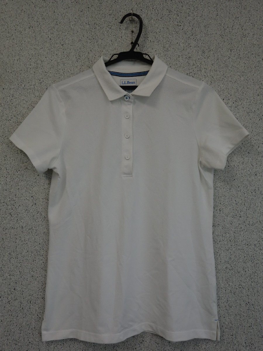メンズ L.L.Bean エルエルビーン 半袖 ポロシャツ サイズS-REG 白 ホワイト_画像1