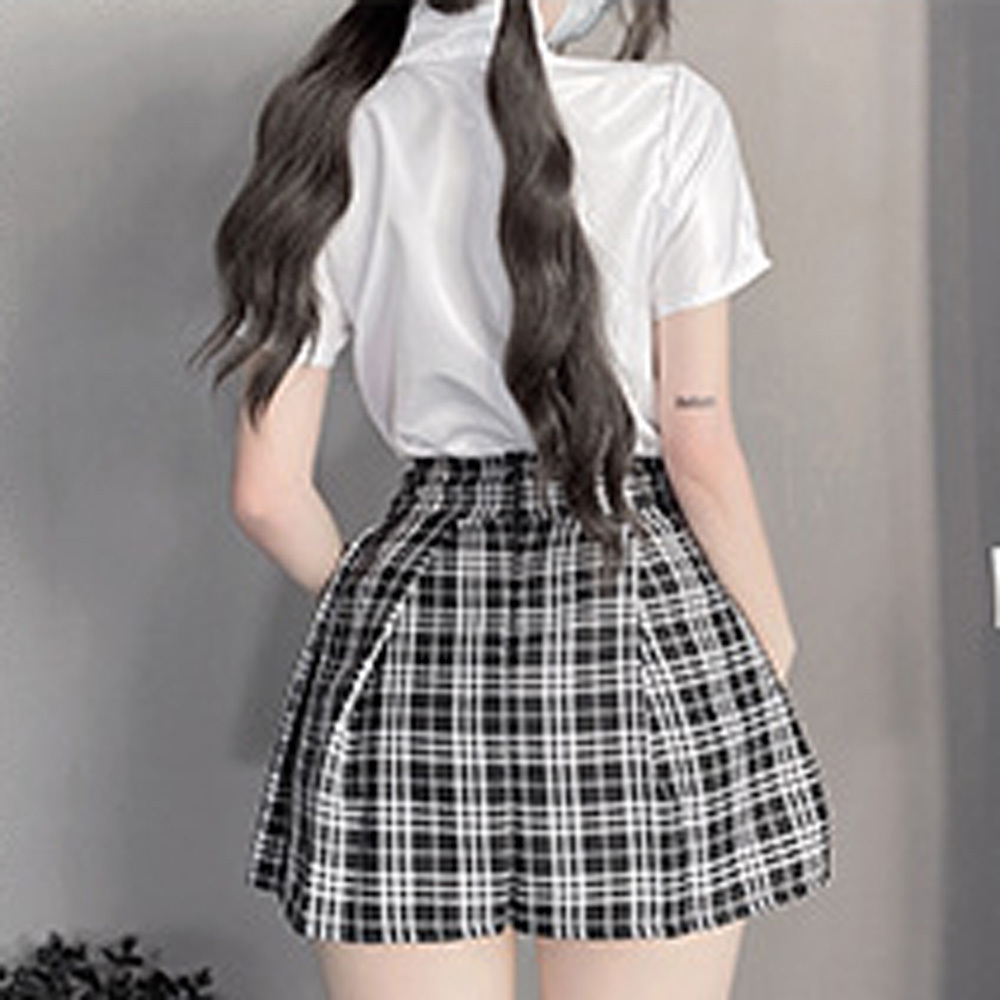 コスプレ セクシー 制服 JK 韓国風 学園コスチューム 衣装 夏服 半袖 スカート 5点セット