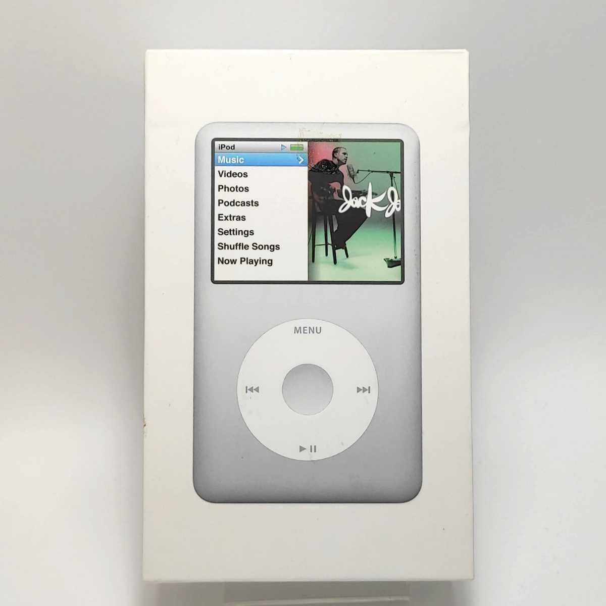 Z120【外装綺麗】Apple iPod classic 120GB MB562J/A Silver アイポッドクラシック シルバー アップル  送料無料 バッテリー良好◎
