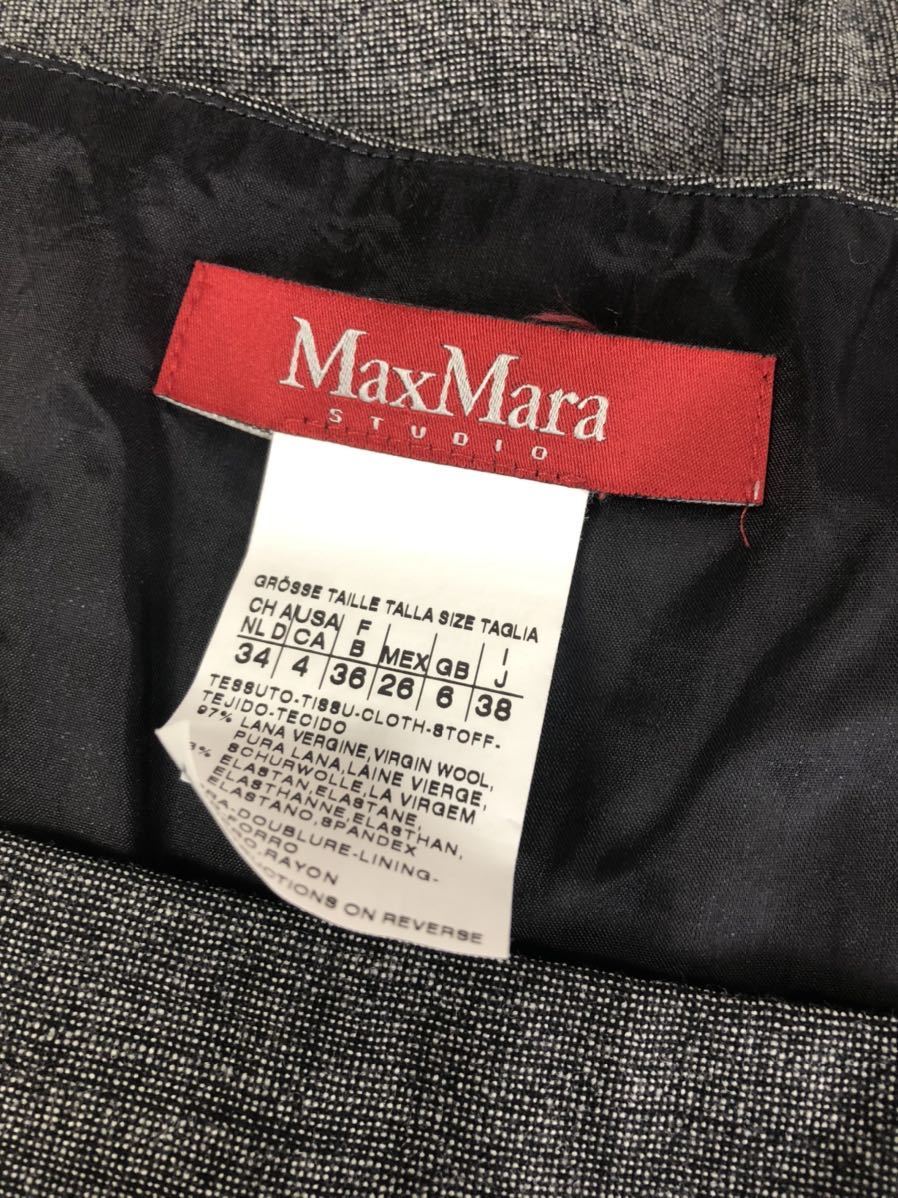 美品　MAX MARA Studio マックスマーラ　レディース　グレー　ノースリーブワンピース ドレス　38表記_画像4