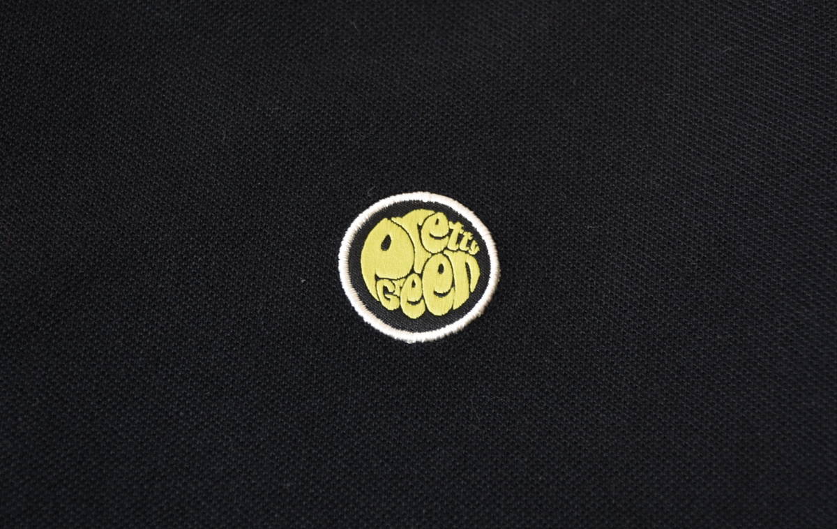 Pretty Green ロゴワッペン鹿の子生地のポロシャツ(sizeS)　プリティグリーン_画像4