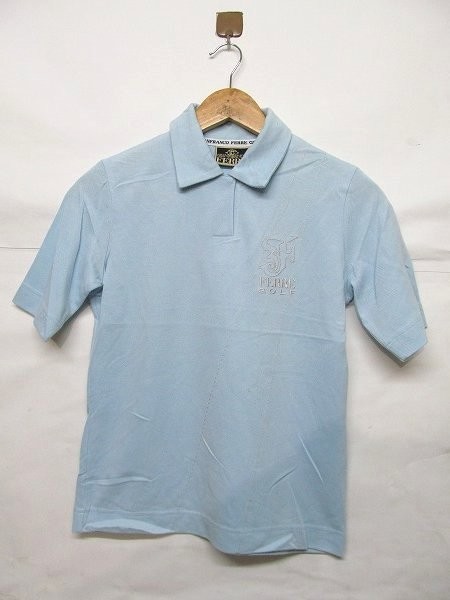 GIANFRANCO FERRE GOLF ジャンフランコフェレ ゴルフウエア ポロシャツ レディース 青 40 b14508_画像1