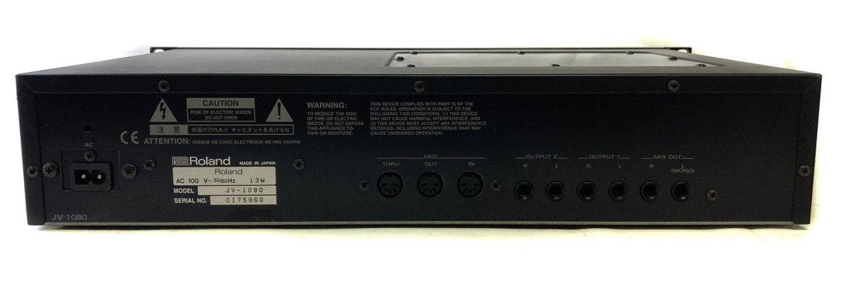 品質SALE保証Roland ローランド JV-1080 SUPER JV 64VOICE シンセサイザーモジュール 4xEXPANSION 音響機器 ジャンク 音源モジュール