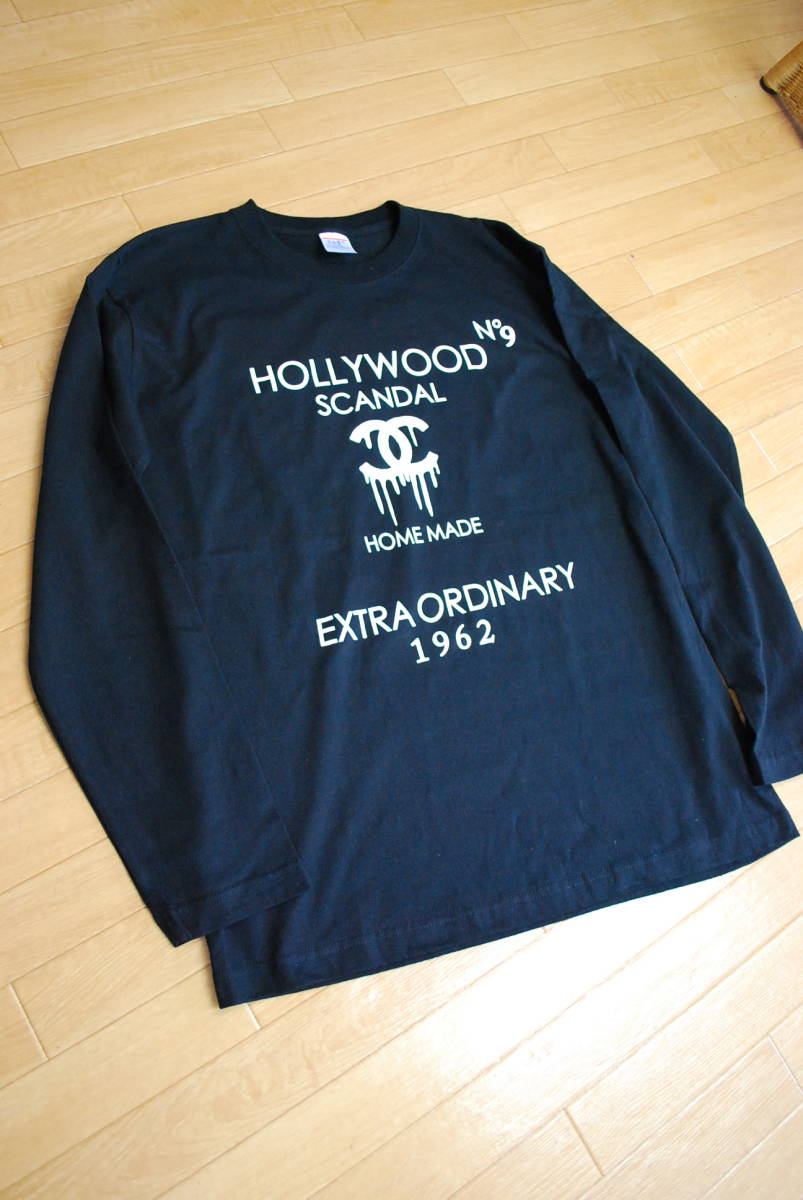 Mサイズ-hollywoodScandalロングTシャツhs42/no9bkＤ_画像5