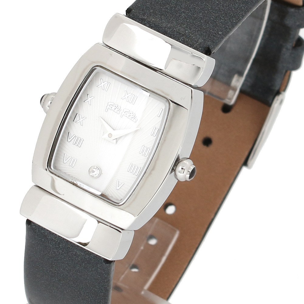 新品本物】☆フォリフォリ FOLLI FOLLIE 腕時計 WF7T068SSS-BK クォーツ ブラック ホワイト リバーシブル レディース 