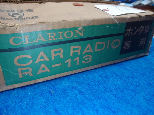 that time thing Clarion radio Honda for unused boxed operation unknown therefore objet d'art and so on MADE IN JAPAN