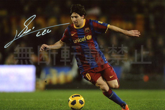 リオネル メッシ Fcバルセロナ 直筆サインフォト 写真 サッカー Lionel Messi サイン 売買されたオークション情報 Yahooの商品情報をアーカイブ公開 オークファン Aucfan Com
