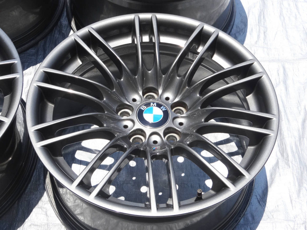 希少 BMW M3 純正 18in 8.5J+29 9.5J+23 PCD120 ダブルスポーク 4本