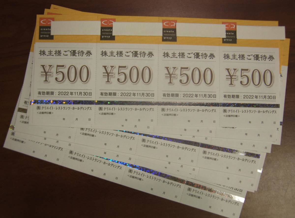 20000円分☆クリエイトレストランツ株主優待券☆送料無料 www