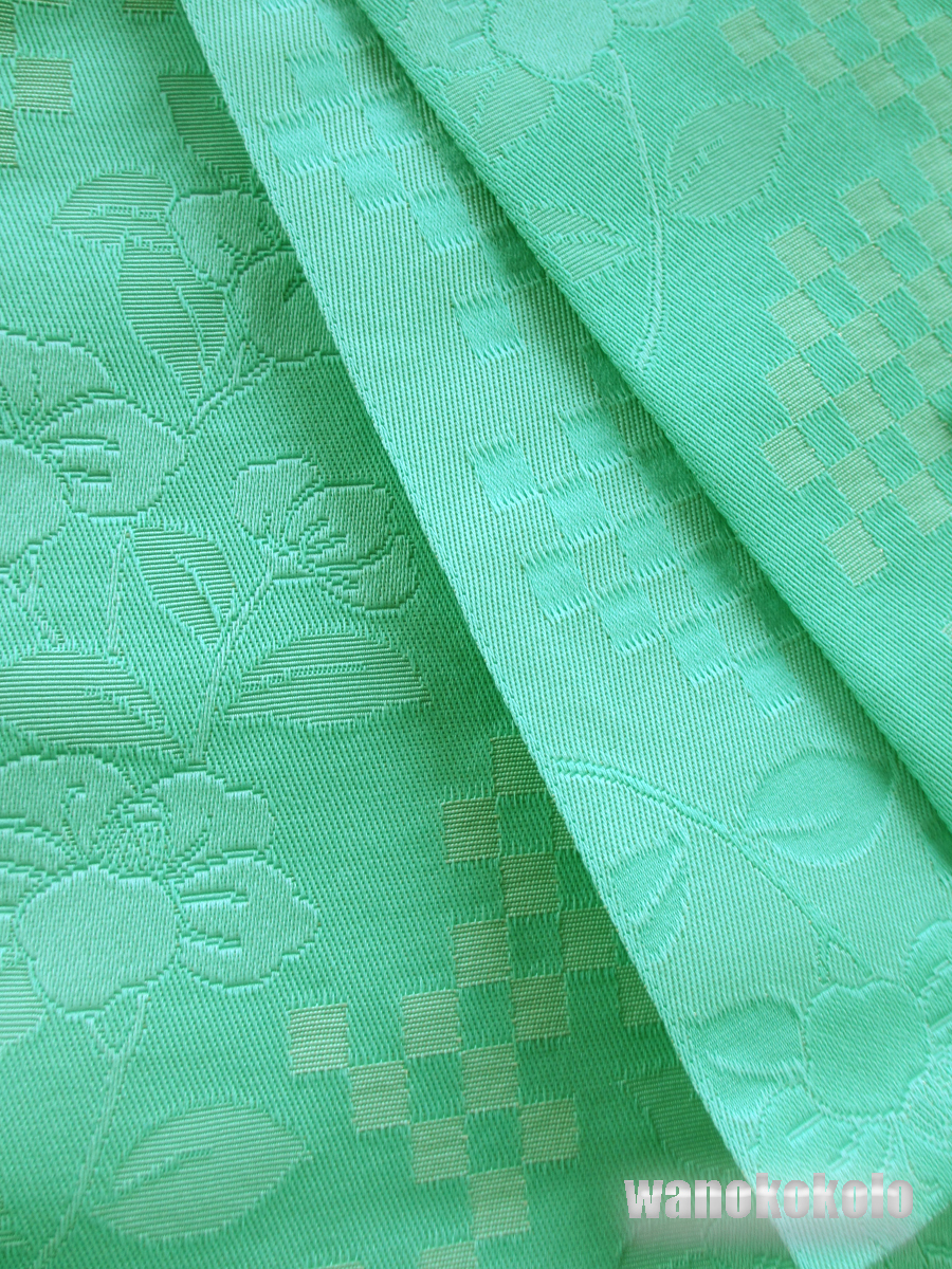 [ мир. .] hanhaba obi * юката . сопоставив * юката obi * mint green серия * город сосна .. рисунок *GO_757