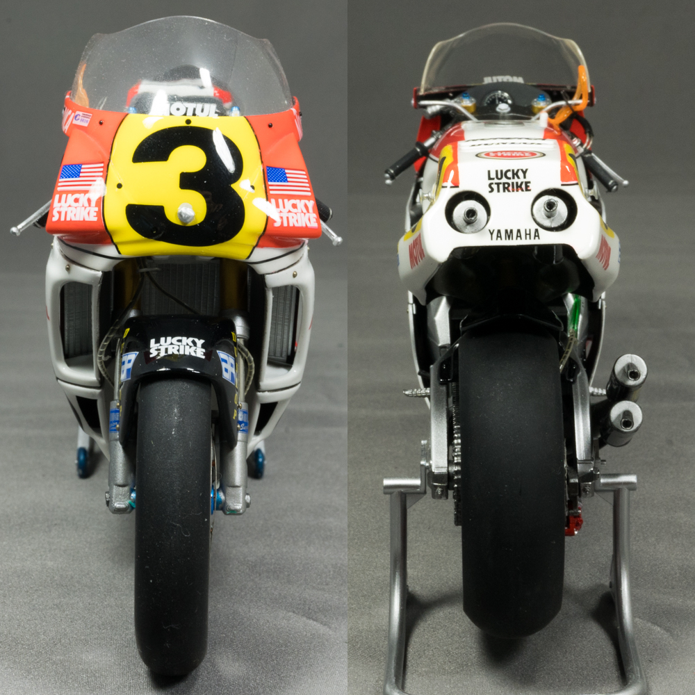 ★ ハセガワ　1/12 ヤマハ YZR500 (OWA8) `チーム ラッキーストライクロバーツ 1989` ウェイン・レイニー 完成品 ★_画像5