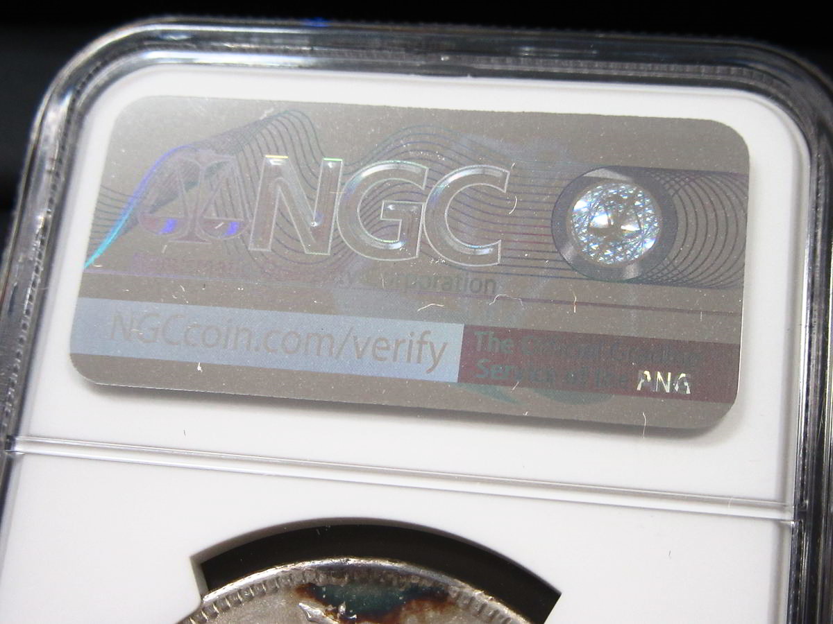 【古銭】 新1円銀貨 （小型） 明治36年 NGC MS61 準未使用_画像5