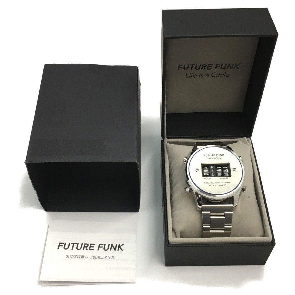 ▽▽ FUTURE FUNK クォーツ 腕時計 FF102-SVBU-MT 【1スタ】 目立った傷や汚れなし_画像6